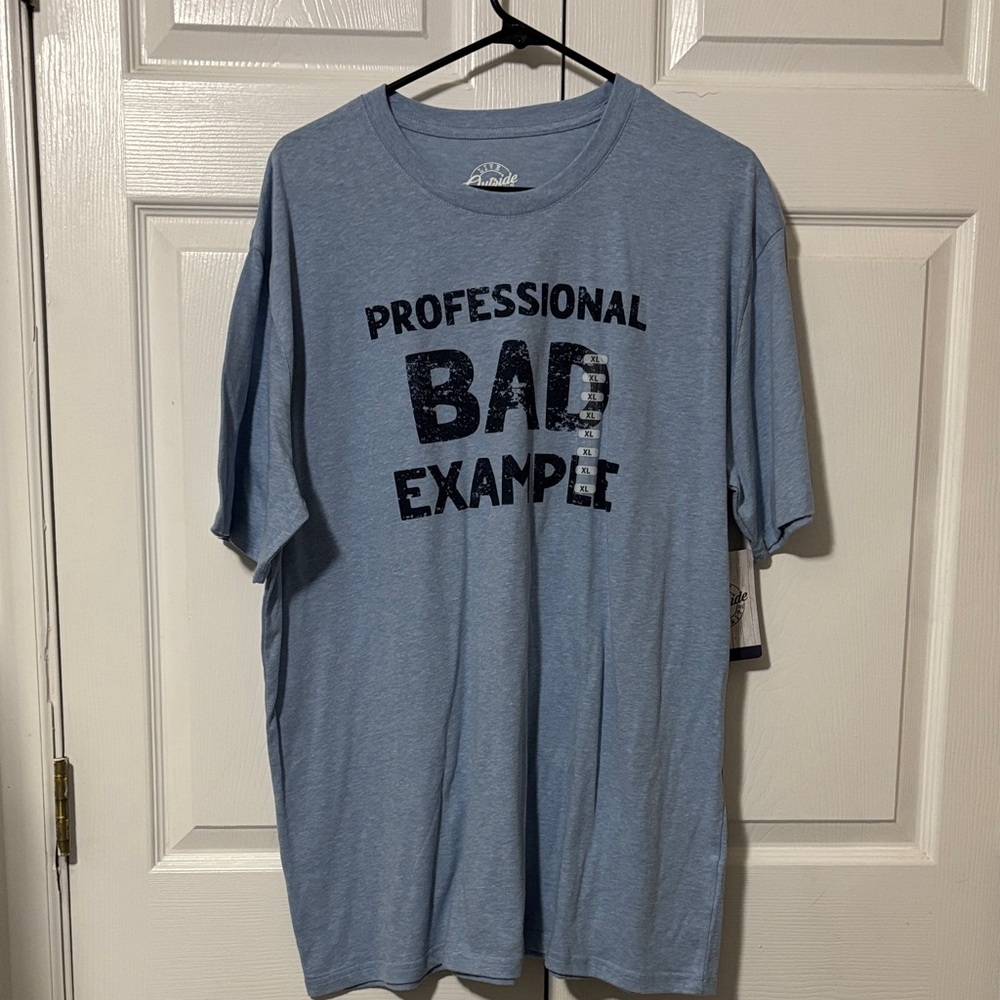 LIVE OUTSIDE THE LIMITS Blue 'Professional Bad Example' Tee Sz XL